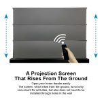VIVIDSTORM S ALR Motorised Floor Rising Projector Screen for Standard Throw Projectors - Image 5