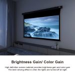 VIVIDSTORM Slimline P Acoustically Transparent Cinema White Motorised Drop Down Projector Screen - 이미지 7