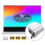 VIVIDSTORM S PRO Motorised Floor Rising UST Laser Projector Screen - 이미지 3