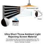 VIVIDSTORM S PRO Motorised Floor Rising UST Laser Projector Screen - 이미지 9