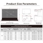 VIVIDSTORM S PRO Motorised Floor Rising UST Laser Projector Screen - 이미지 6